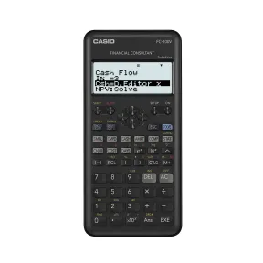 Calculadora Casio FC-100V-2 negra para finanzas