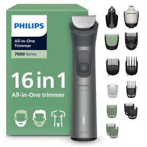 Recortadora 16 en 1 Philips Serie 7000: Afeitadora y cortapelos
