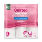 Papel Higiénico Ultra Suave Acolchado, 4 Capas, 9 Rollos