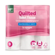 Papel Higiénico Ultra Suave Acolchado, 4 Capas, 9 Rollos