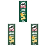 Paquete de 3 Pringles de Cebolla y Queso 185g