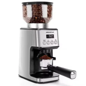 Molinillo de Café Eléctrico AIGOSTAR con Soporte y LCD