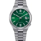 Citizen Tsuyosa verde: reloj con esfera elegante