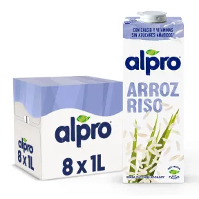 Bebida Vegetal de Arroz Alpro - 8 Botellas de 1L
