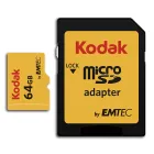 Tarjeta de Memoria 64GB Kodak MicroSDXC U3 Clase 10 4K