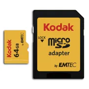 Tarjeta de Memoria 64GB Kodak MicroSDXC U3 Clase 10 4K