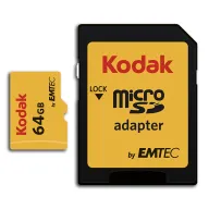 Tarjeta de Memoria 64GB Kodak MicroSDXC U3 Clase 10 4K