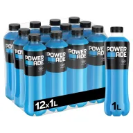 Bebida Isotónica Refrescante Powerade Ice Storm - 12 Botellas 1L