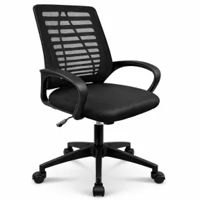 Silla de Oficina Ergonómica con Respaldo de Malla y Soporte Lumbar