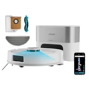 Robot Aspirador Conga Y60 Pearl con Autovaciado y Control App