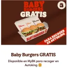 GRATIS Baby Burgers al recoger en Autoking (pedidos +20 €)
