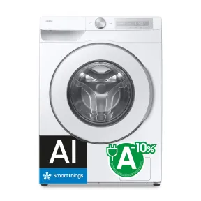 Lavadora Samsung AI 9Kg Blanca, EcoBubble y Autodosificación