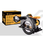 Sierra circular eléctrica 1200W DEKO DKCS con mango auxiliar