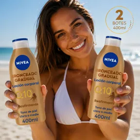 Loción Corporal NIVEA Q10 Reafirmante y Autobronceadora 400 ml