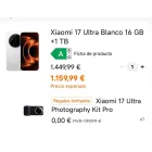 Xiaomi 17 Ultra 1Tb + Kit Fotografía GRATIS, solo 928€