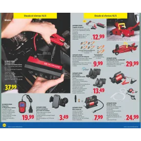 Accesorios de coche: gato, arrancador y compresor Lidl