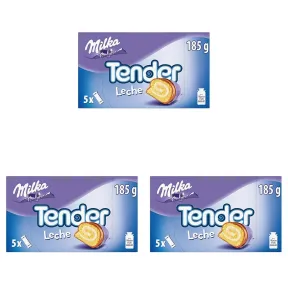 Barritas de Bizcocho Milka con Relleno de Leche y Chocolate