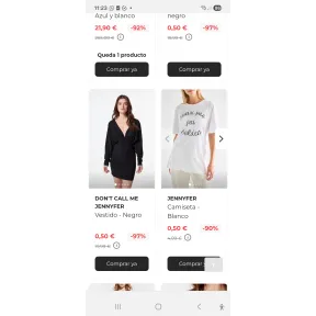 Marcas variadas: Ropa desde 0,50€ (Bershka, NAF NAF, Lefties)