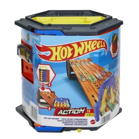 Pista portátil Hot Wheels para coches de juguete con vehículo