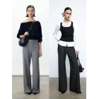 Pantalón de vestir fluido STRADIVARIUS, tallas 32 a 44