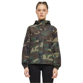 Cortavientos negro mujer con cremallera delantera Brandit