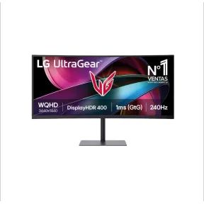 Monitor Curvo Gaming LG UltraGear 34'' WQHD 240 Hz 1 ms
