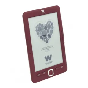 Woxter Scriba 195 - E-Book Negro y Rojo, Pantalla 6” E-Ink