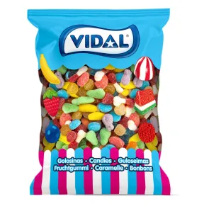 Mini Mix Azúcar 1kg de Golosinas Surtidas Vidal Sin Gluten