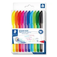 Bolígrafos surtidos STAEDTLER - 10 colores diferentes