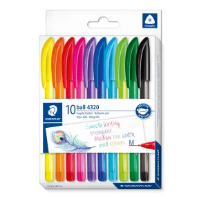 Bolígrafos surtidos STAEDTLER - 10 colores diferentes