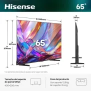 Smart TV 65" Hisense QLED 4K UltraHD 120Hz HDR10+