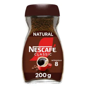 Nescafé Instantáneo Classic, 200g de Café Natural.