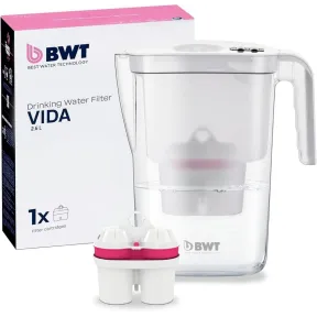 Jarra Filtradora BWT Vida Blanca 2,6L – Reduce Impurezas y Cal