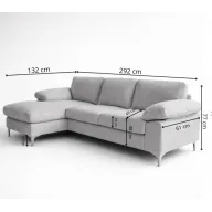Sofá chaise longue a la izquierda para 4-5 plazas