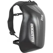 Carbono mochila para motocicleta