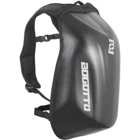Carbono mochila para motocicleta