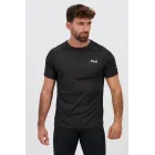 Camiseta Running Hombre Drytec (Negro y Azul)