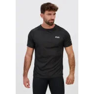 Camiseta Running Hombre Drytec (Negro y Azul)