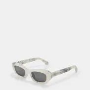 Gafas de Sol Cuadradas - Off White - Mármol Gris