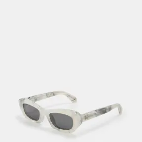 Gafas de Sol Cuadradas - Off White - Mármol Gris