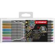 Rotuladores Metálicos STABILO - Estuche de 8 Colores