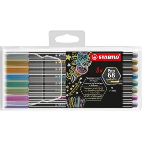 Rotuladores Metálicos STABILO - Estuche de 8 Colores