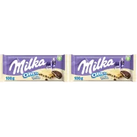 Tableta Milka de Chocolate Blanco y Galleta Oreo, 200 g