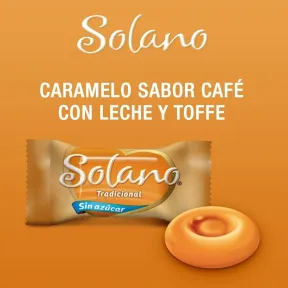 Caramelo Cremoso Sin Azúcar Sabor Tradicional Solano 1kg
