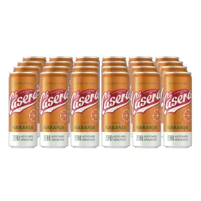 Refresco Naranja La Casera, Pack 24 latas sin azúcares