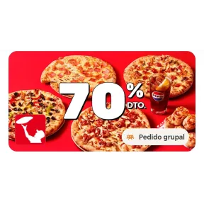3 medianas Telepizza por 17,10€ en Just Eat