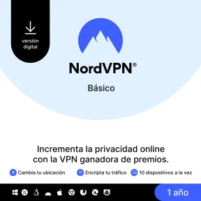 VPN Premium NordVPN 1 Año, 10 Dispositivos, Código Digital