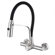 Grifo de cocina rotatorio 360° en acero inoxidable 304