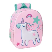 Mochila 3D Unicornio Rosa Safta