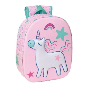 Mochila 3D Unicornio Rosa Safta